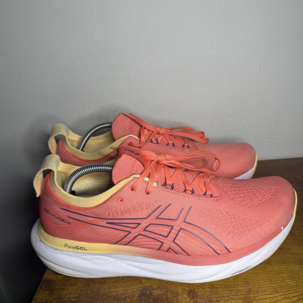 ASICS Gel Nimbus 25 Running Shoes Women's Size 12 Coral